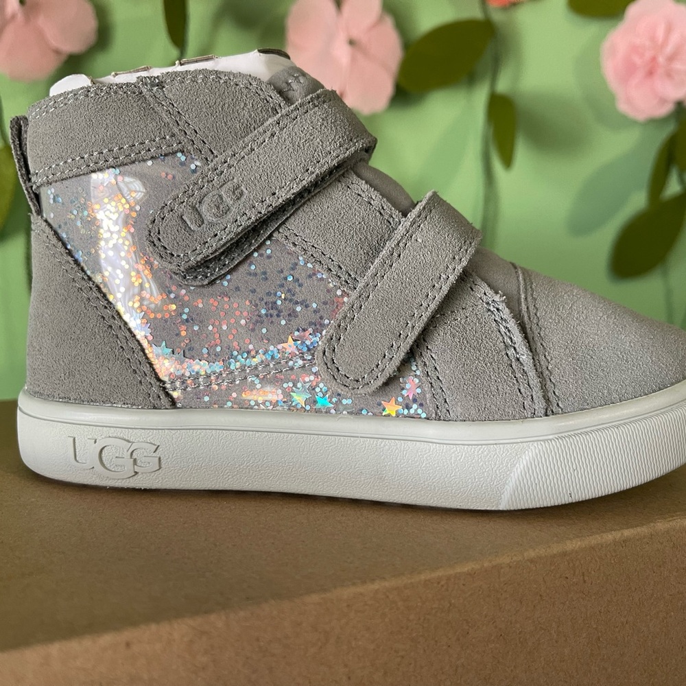 BNIB girls ugg clear glitter shoes size 10